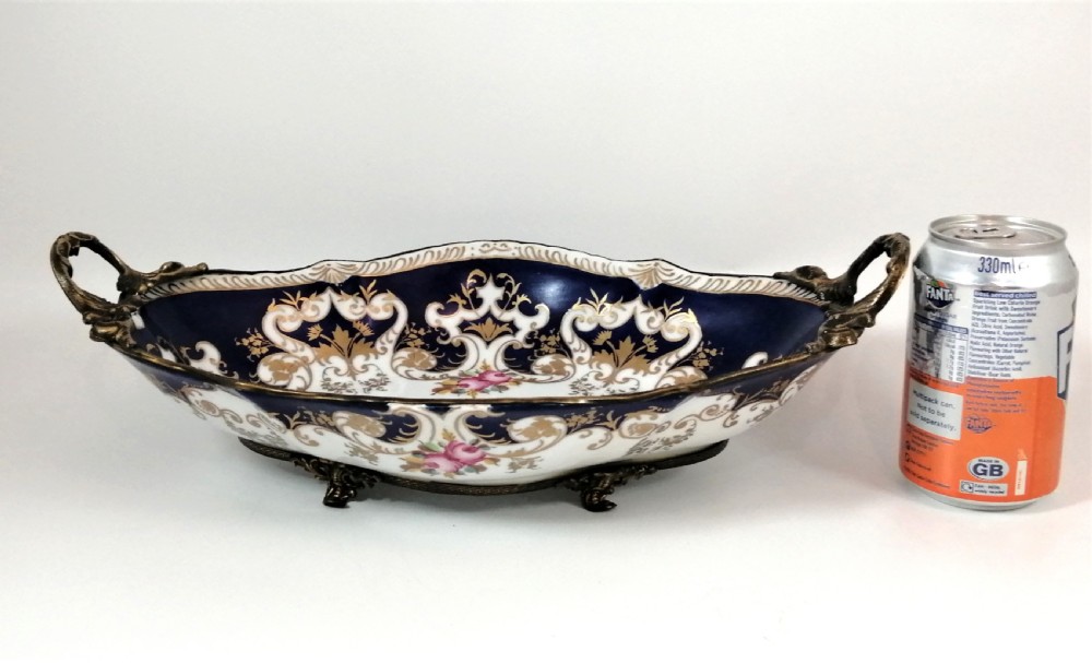 Antique Dresden style Porcelain Fruit Vase, middle 19th century. View XIII