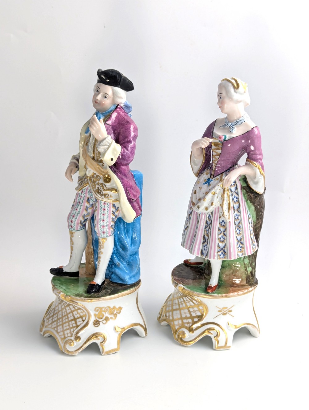 Pair of Porcelain Figurines Attributed to Jacob Petit Style, c. Mid-19th Century View II