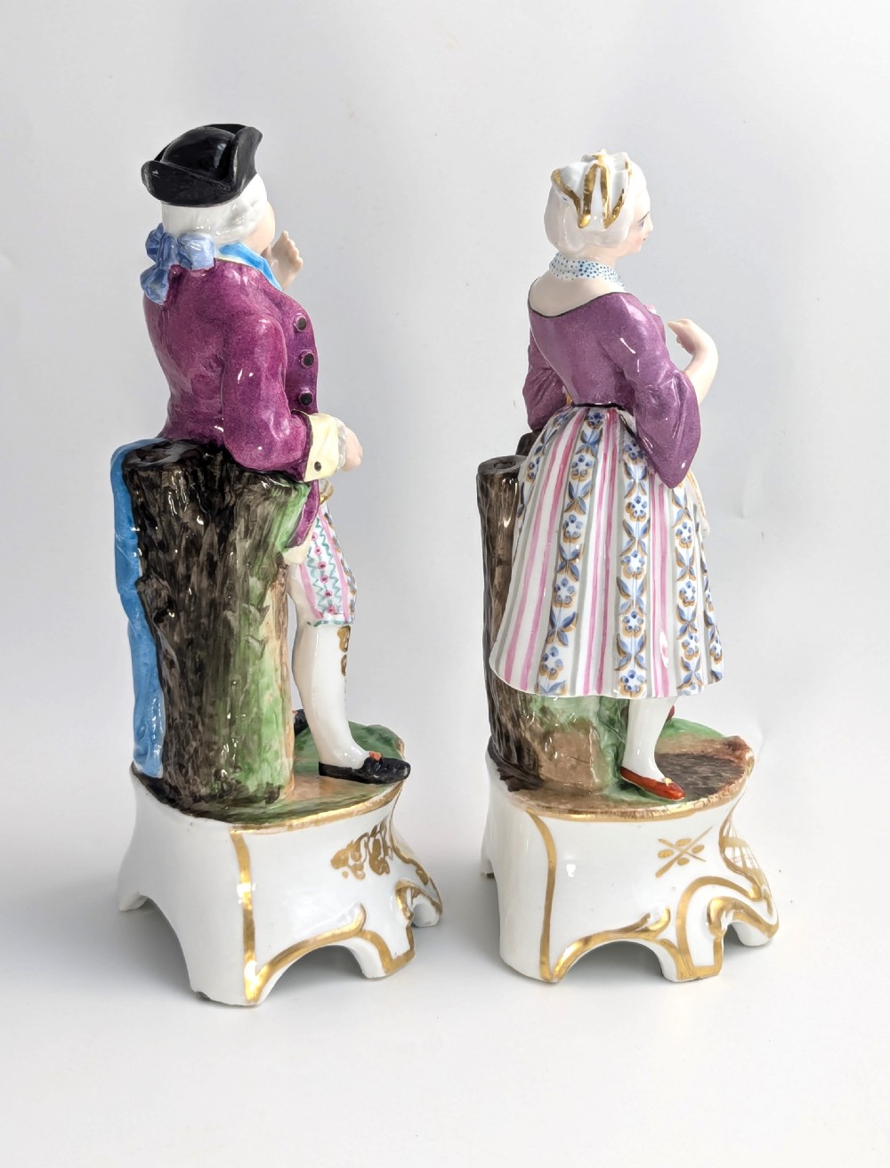 Pair of Porcelain Figurines Attributed to Jacob Petit Style, c. Mid-19th Century View V