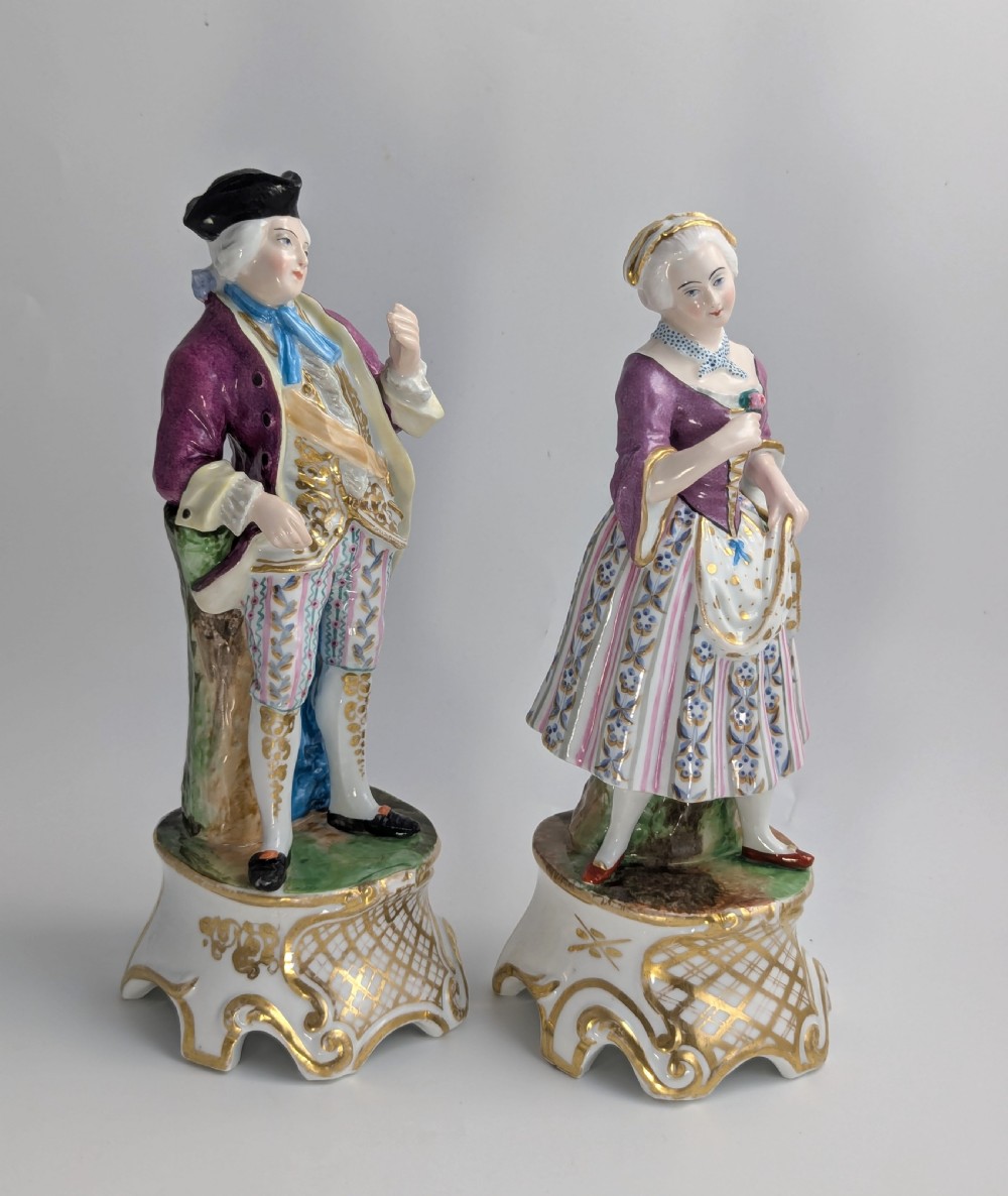 Pair of Porcelain Figurines Attributed to Jacob Petit Style, c. Mid-19th Century View VI