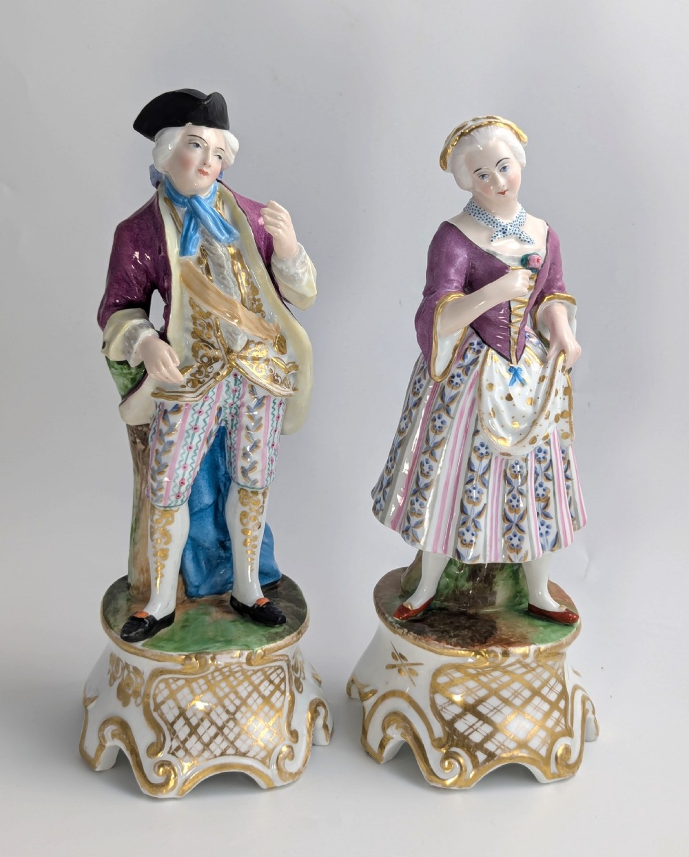 Pair of Porcelain Figurines Attributed to Jacob Petit Style, c. Mid-19th Century View VII
