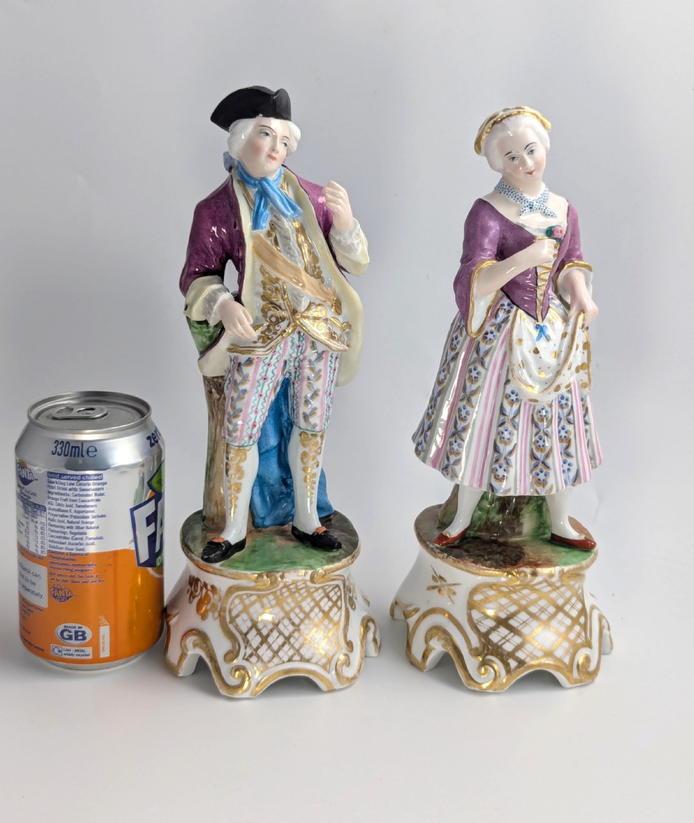 Pair of Porcelain Figurines Attributed to Jacob Petit Style, c. Mid-19th Century View VIII