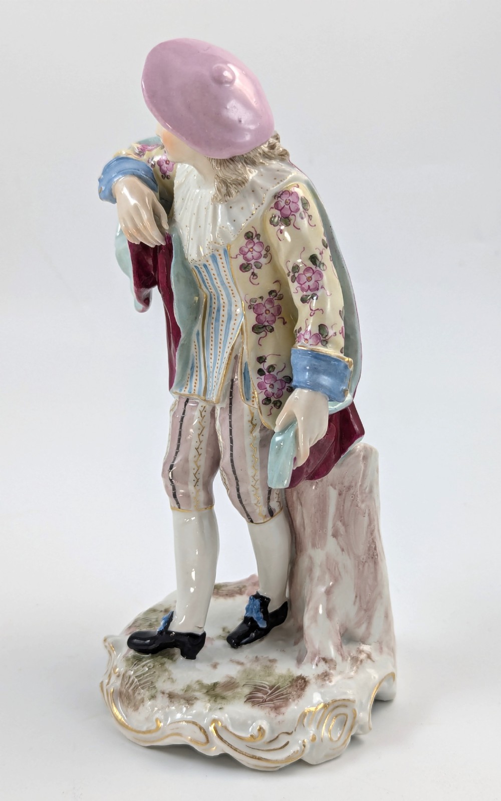 Antique Porcelain Figurine of Dandy, Samson, France, Late 19th Century. View II