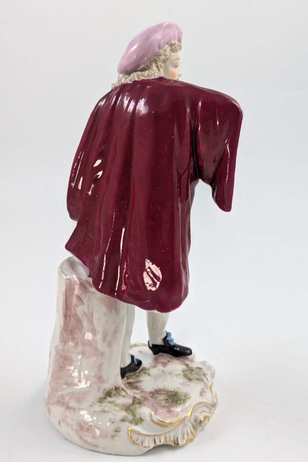 Antique Porcelain Figurine of Dandy, Samson, France, Late 19th Century. View V