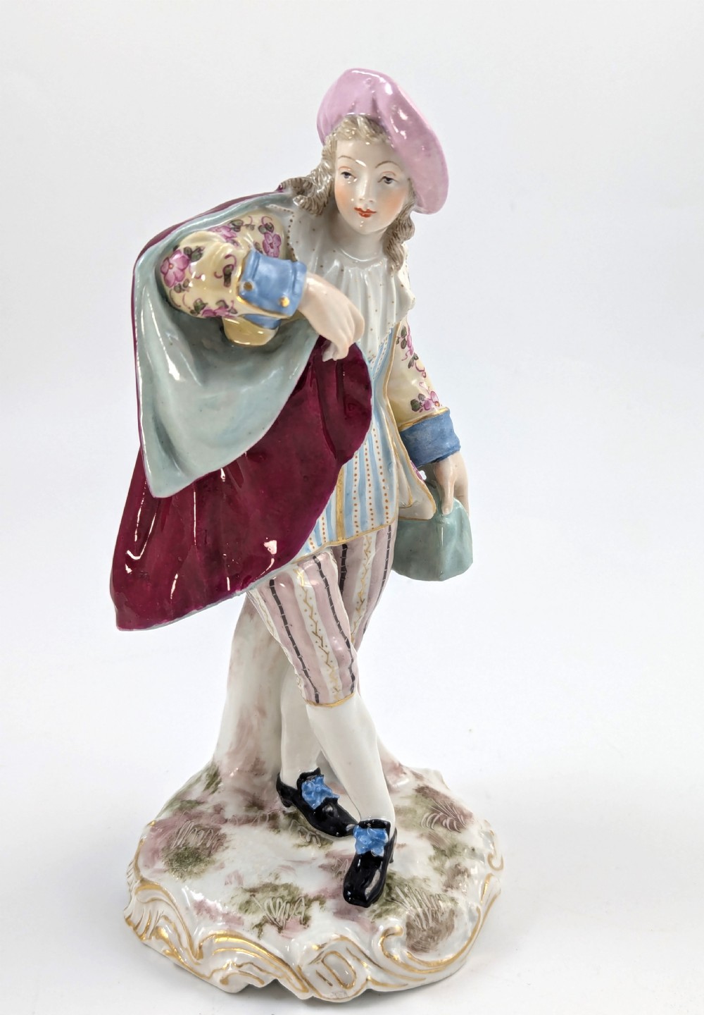 Antique Porcelain Figurine of Dandy, Samson, France, Late 19th Century. View VI