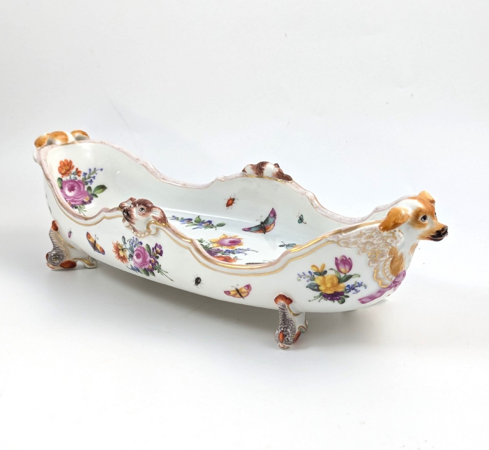 Rare Bowl in Meissen Style, Helena Wolfsohn, Dresden, c. 1880 View II