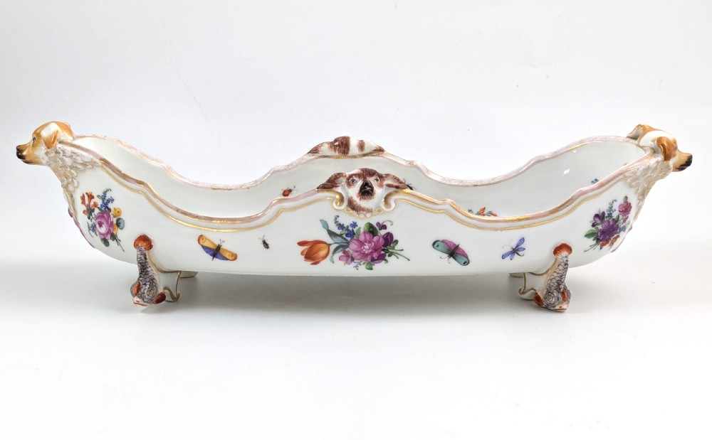 Rare Bowl in Meissen Style, Helena Wolfsohn, Dresden, c. 1880 View IV