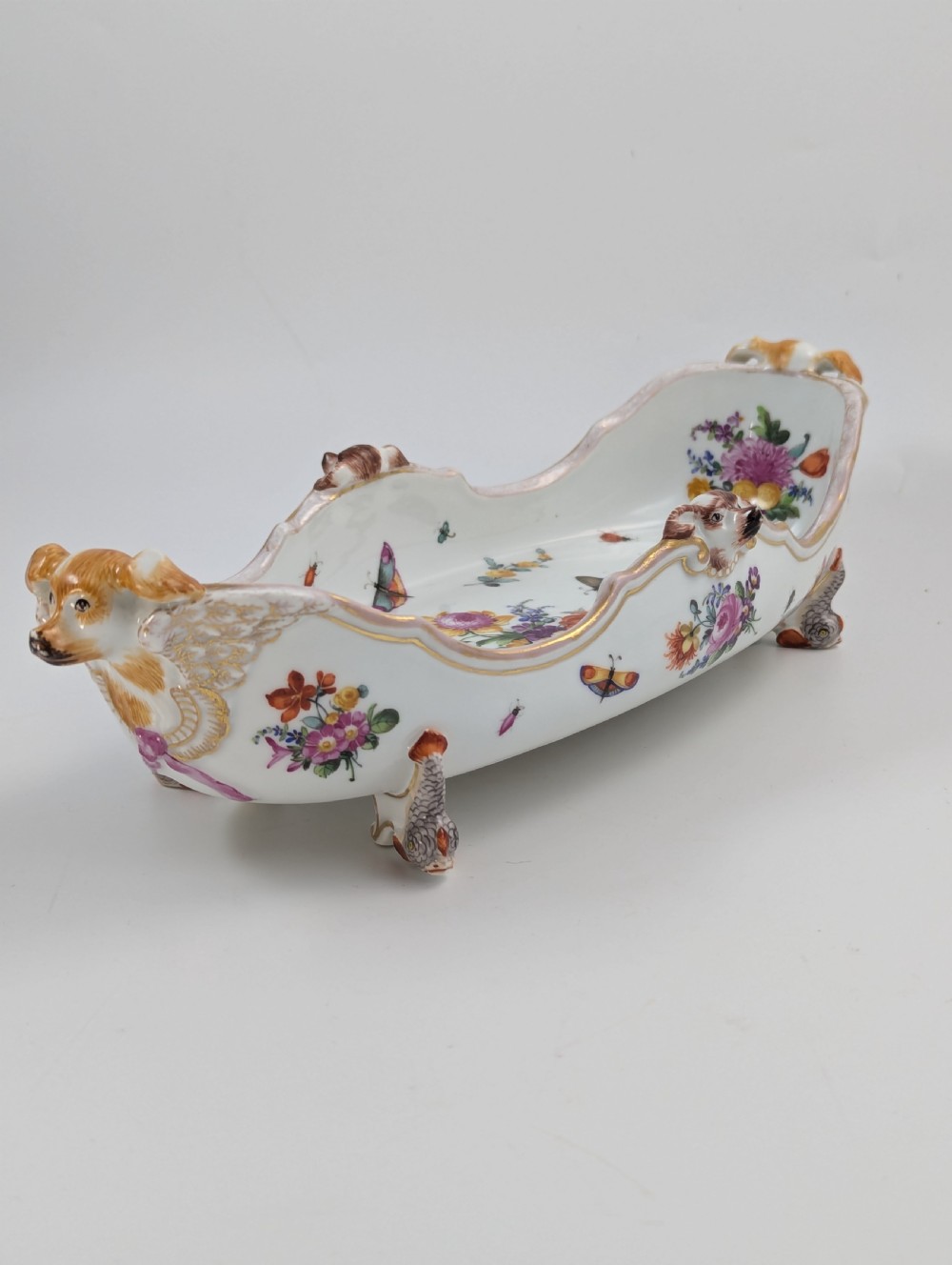 Rare Bowl in Meissen Style, Helena Wolfsohn, Dresden, c. 1880 View VI
