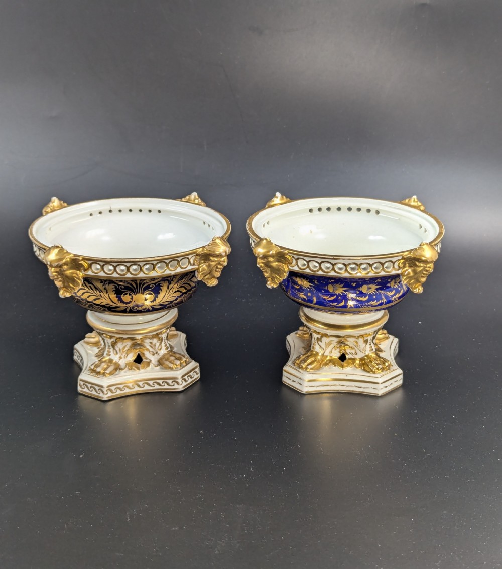 Antique Pair of Bloor Derby Duesbury Porcelain Pot Pourri, c. 1820 View VIII