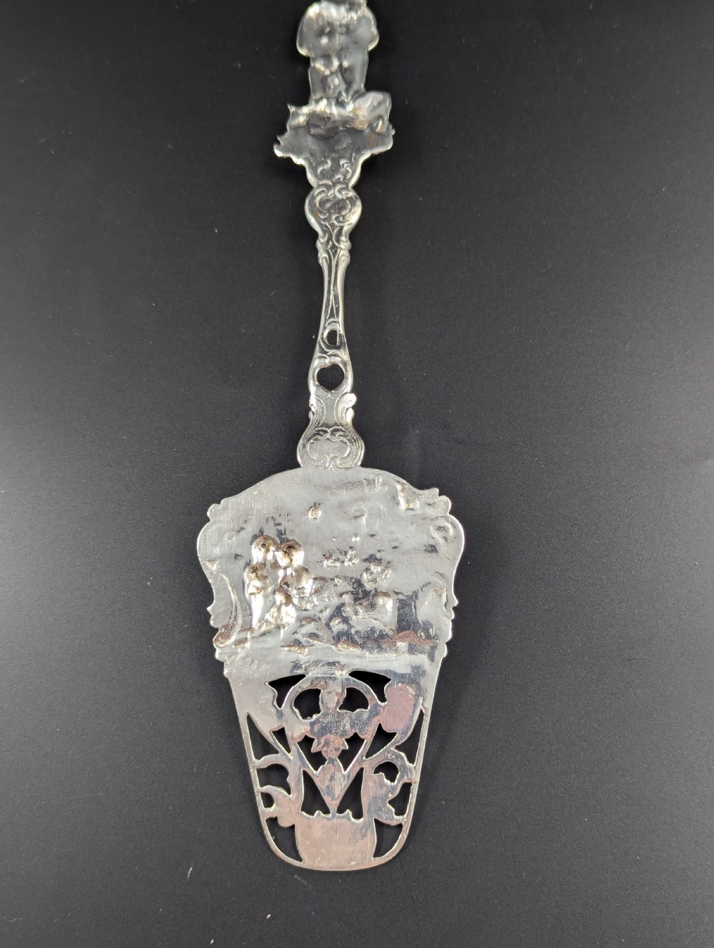 Antique Silver Cake Server, Germany, 19th Century View VII