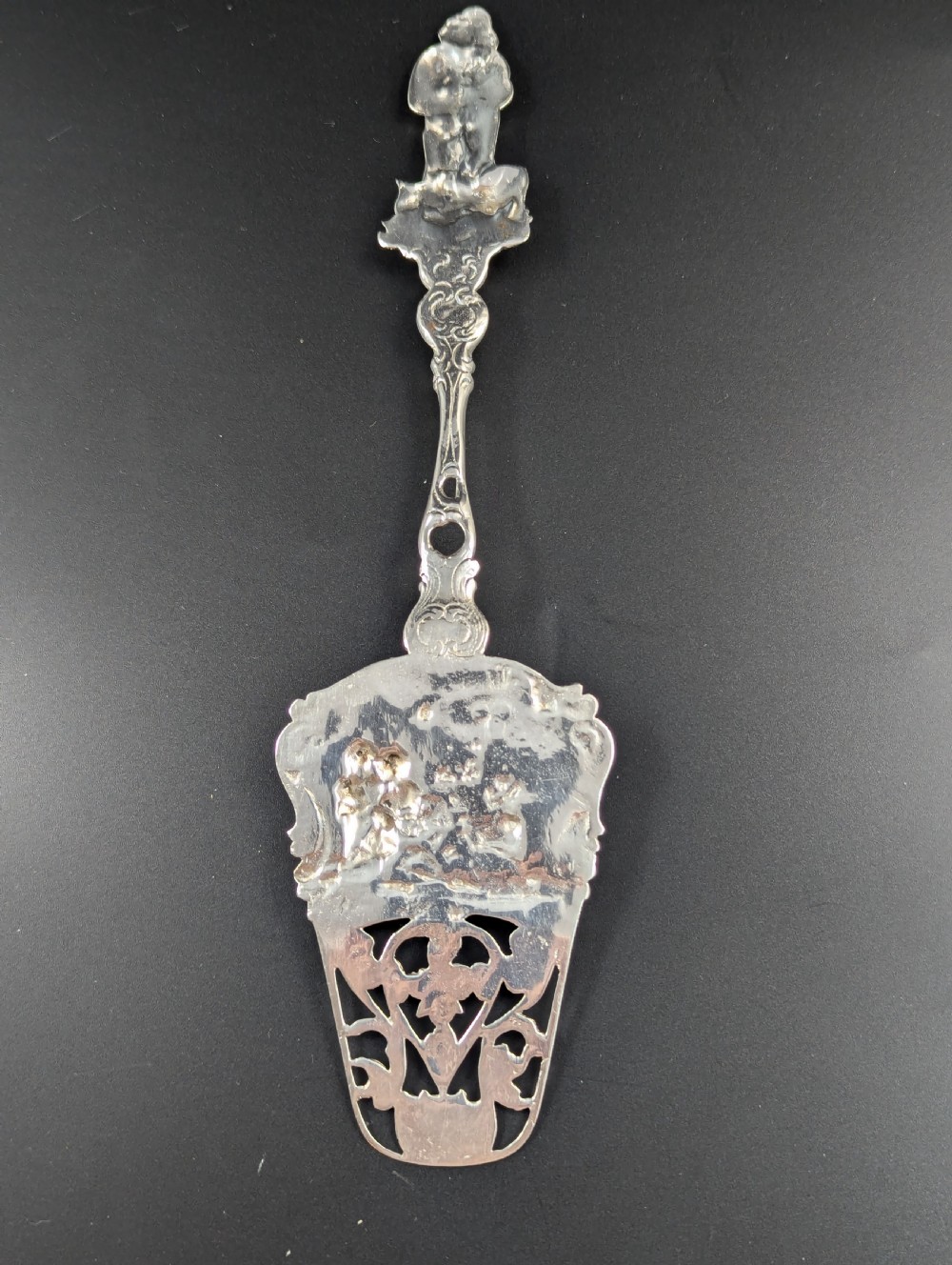 Antique Silver Cake Server, Germany, 19th Century View VIII