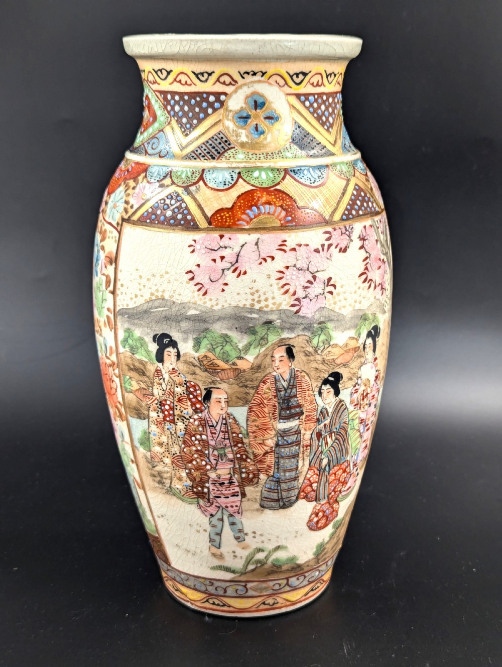 Antique  Vase by Hotoda, Satsuma, Meiji period (1868-1912)
