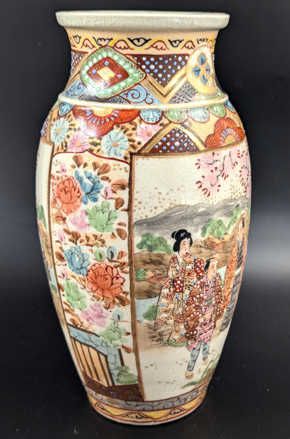 Antique  Vase by Hotoda, Satsuma, Meiji period (1868-1912) View XI