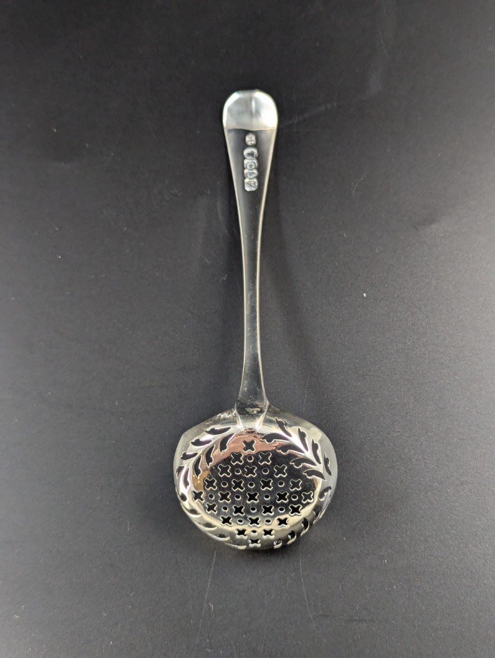 A George III Sterling Silver Sugar Sifter Spoon, Mark of John Lambe, London, circa 1789 View III