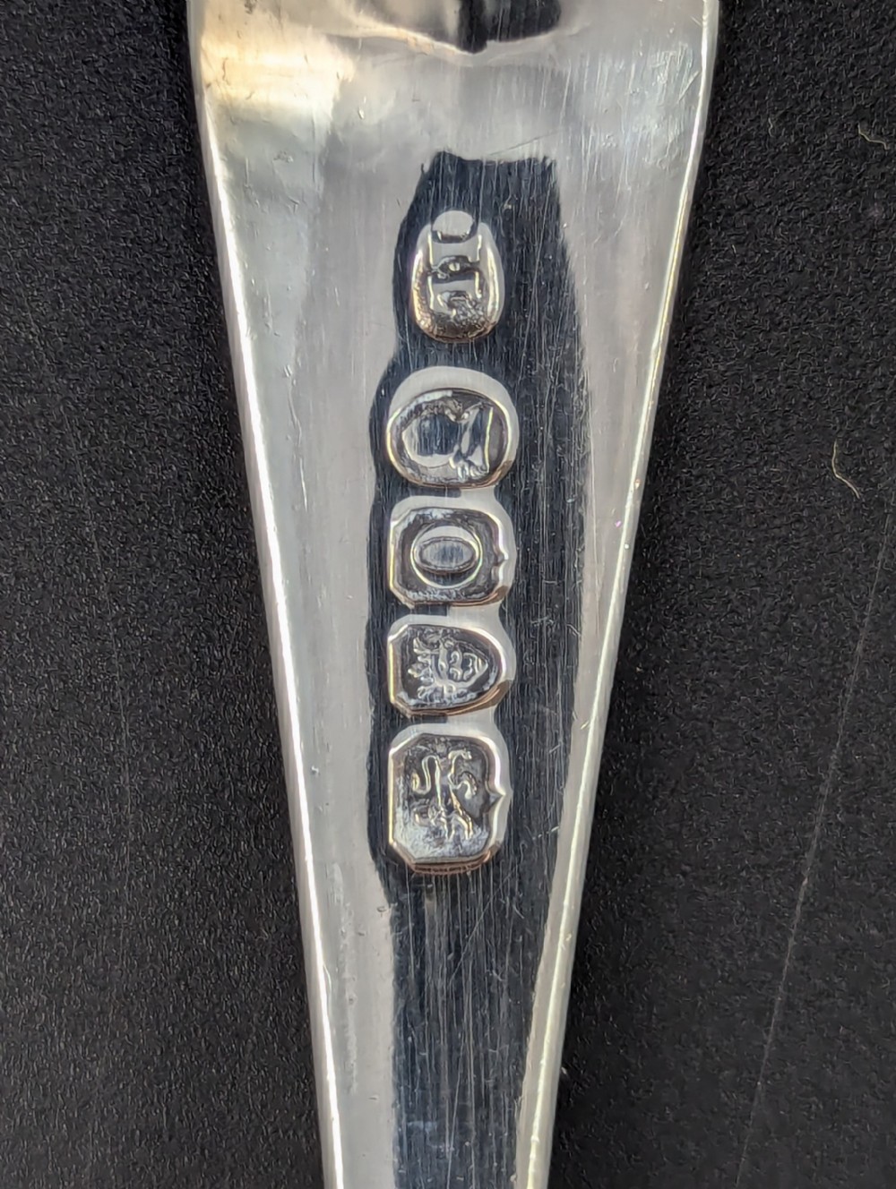 A George III Sterling Silver Sugar Sifter Spoon, Mark of John Lambe, London, circa 1789 View V