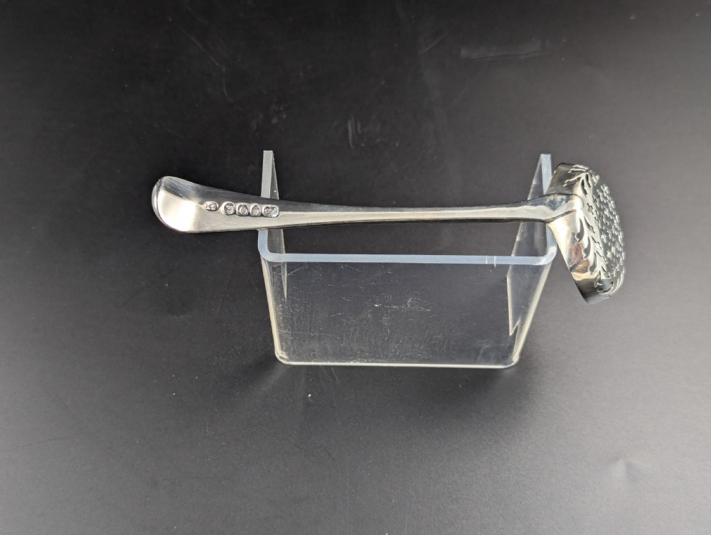 A George III Sterling Silver Sugar Sifter Spoon, Mark of John Lambe, London, circa 1789 View IX