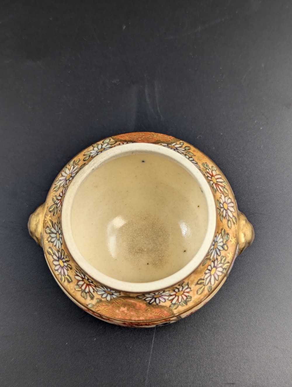 Antique Hand Painted Satsuma Koro, Kintozan Style , c. Meiji Period  View VIII
