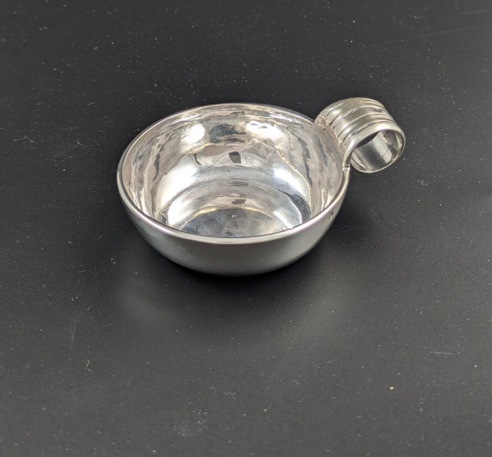 Antique French Wine Taster (Tastevin) in Sterling Silver, 18th Century View III