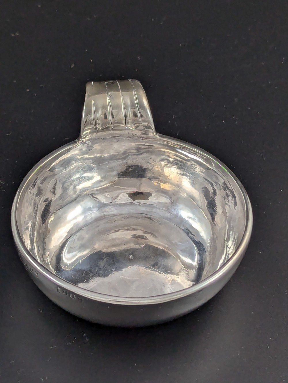 Antique French Wine Taster (Tastevin) in Sterling Silver, 18th Century View V