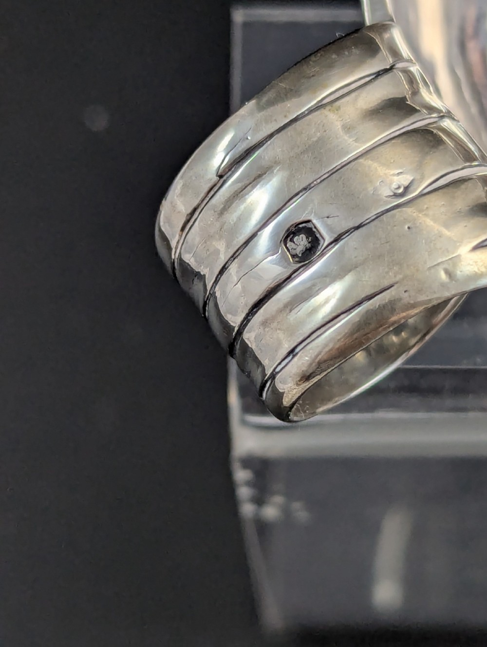 Antique French Wine Taster (Tastevin) in Sterling Silver, 18th Century View X