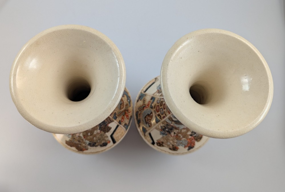 Antique Satsuma Vases by Takichi Hotoda, Meiji Period (1868-1912) View VII
