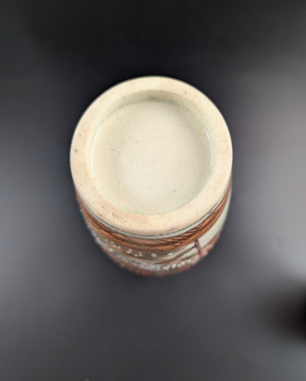 Antique hand painted Satsuma Vase, Japan, Meiji period . View XI