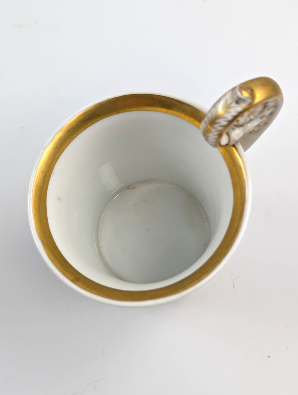 Antique KPM Berlin, Germany, Porcelain Hand-Painted Cup, c. 1780-1790. View X