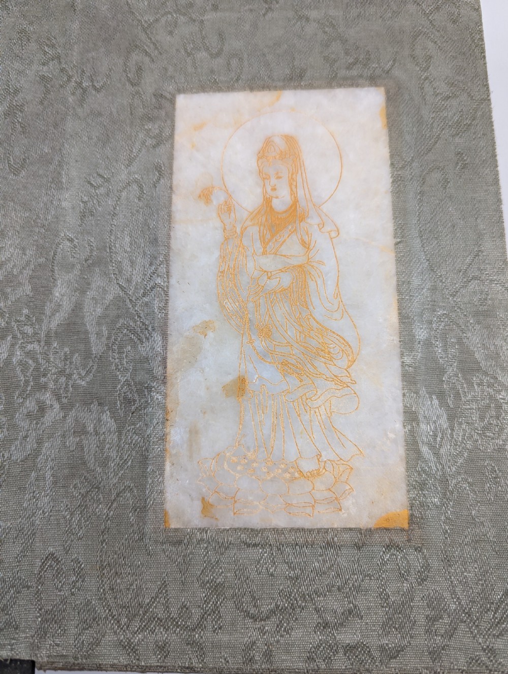 Chinese Book with Carved White Jade/Hardstone Plaques View II