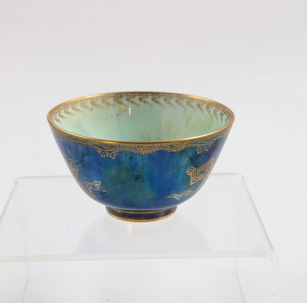 Daisy Makeig-Jones Mottled Blue Lustre Bowl, Wedgwood, c. 1915 View IV