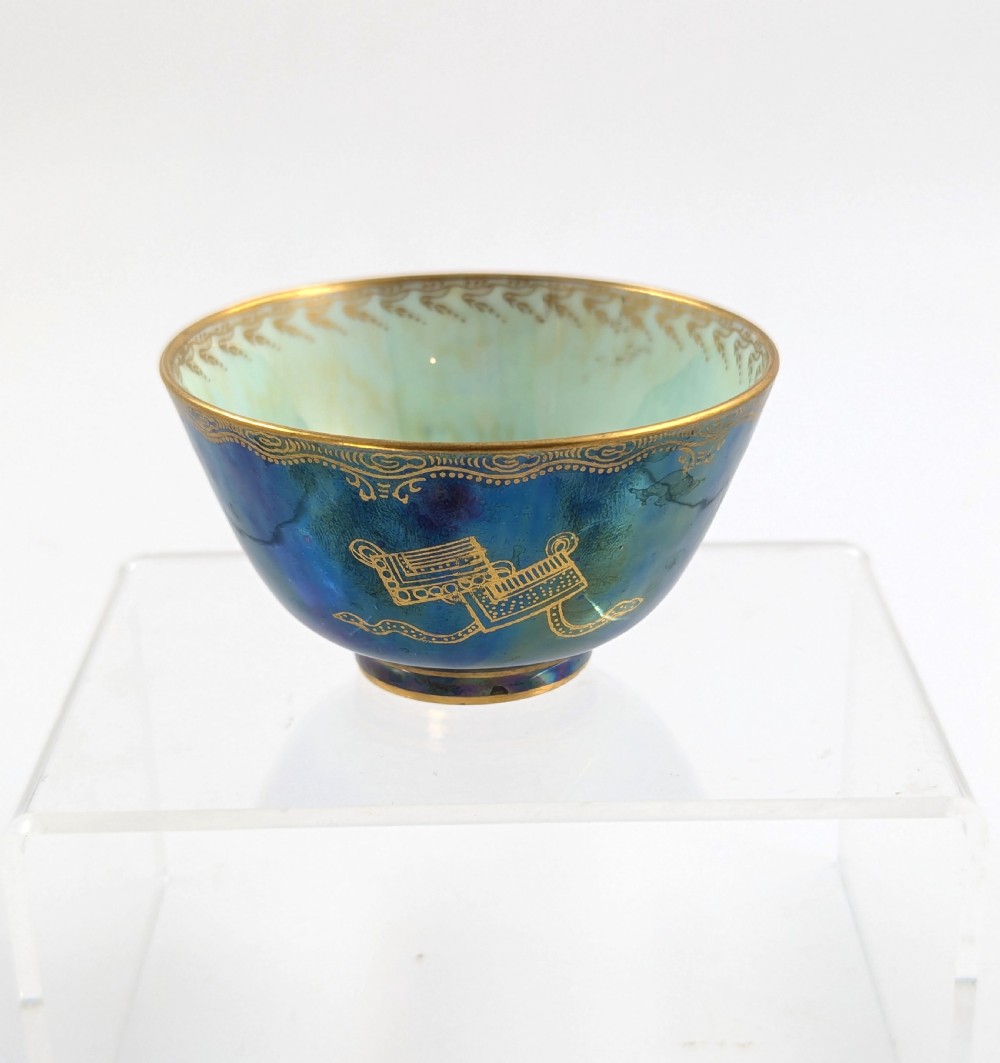 Daisy Makeig-Jones Mottled Blue Lustre Bowl, Wedgwood, c. 1915 View VI