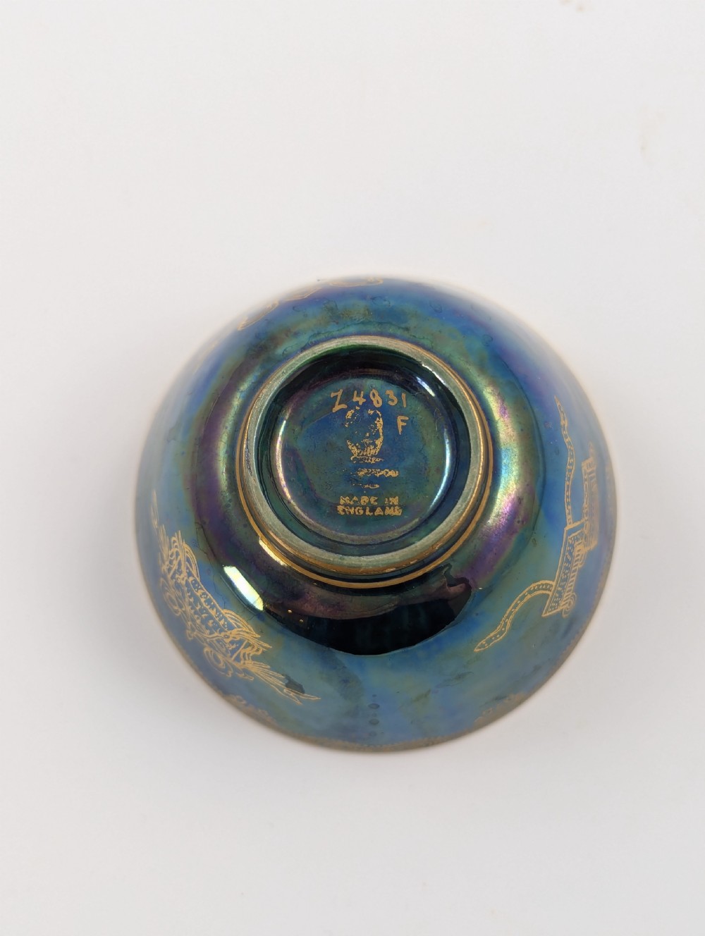 Daisy Makeig-Jones Mottled Blue Lustre Bowl, Wedgwood, c. 1915 View IX