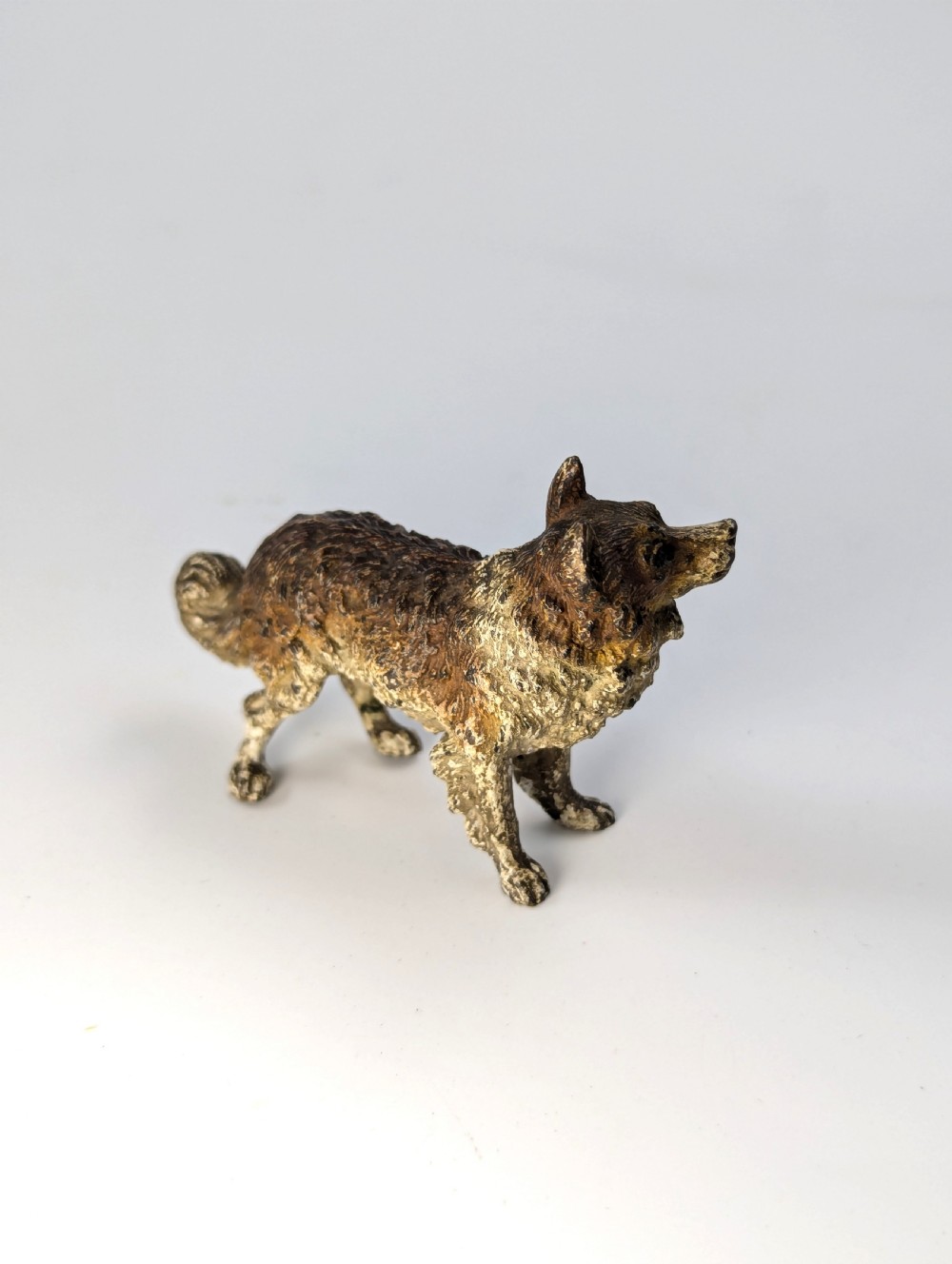 Austrian Cold-Painted Bronze Dog Figure View V