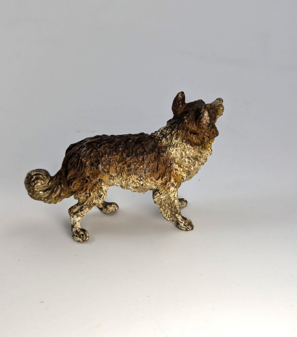 Austrian Cold-Painted Bronze Dog Figure View VI