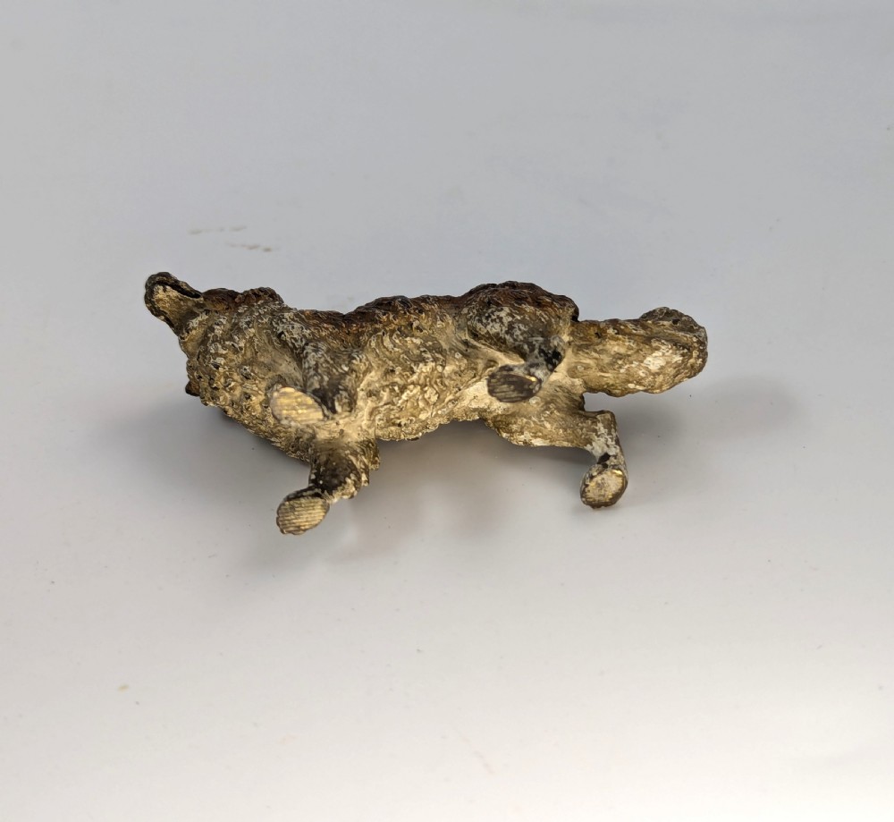 Austrian Cold-Painted Bronze Dog Figure View X