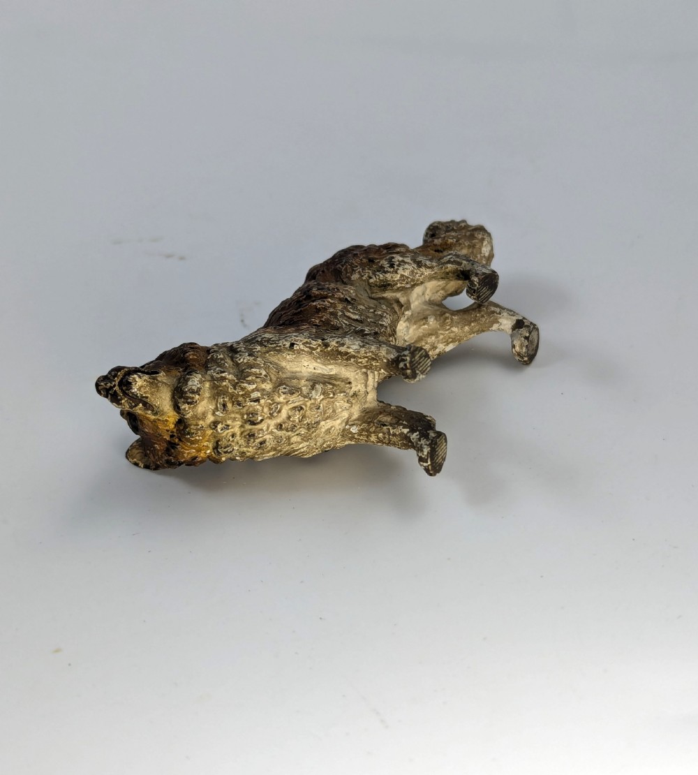 Austrian Cold-Painted Bronze Dog Figure View XI