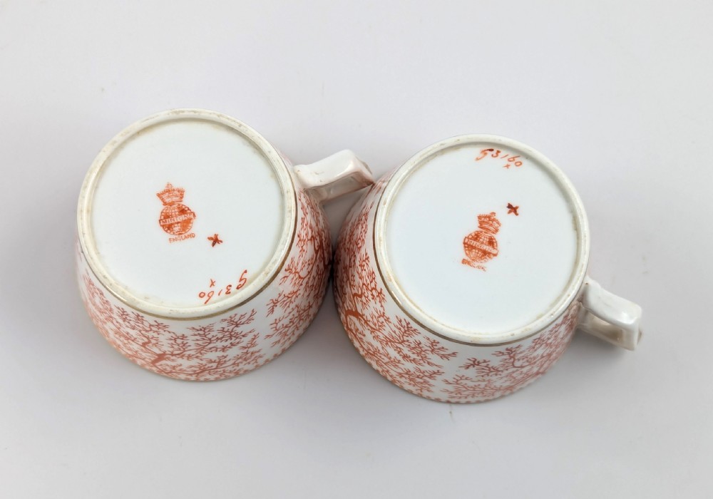 Antique Minton’s Porcelain Duet Tea Set, c. 1891 View XVII