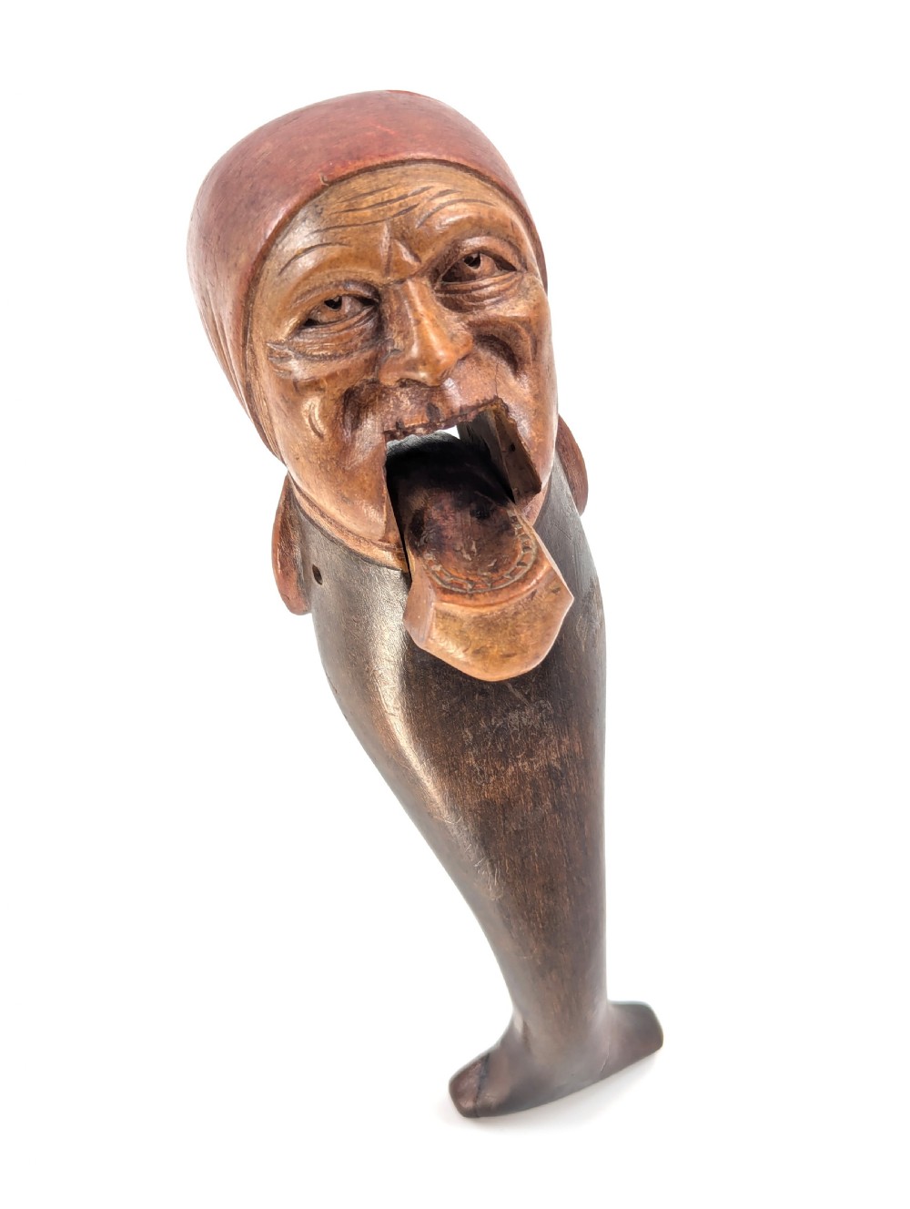Antique Black Forest Carved Wood Nut Crackers View X