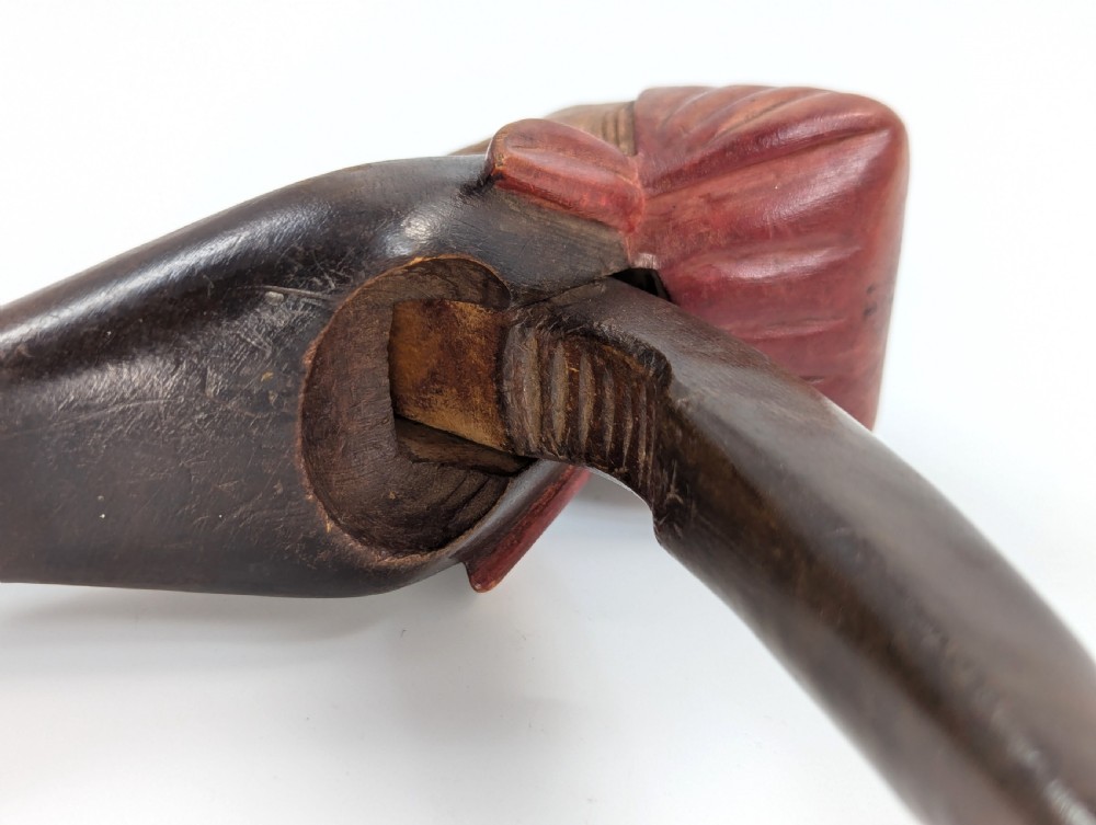 Antique Black Forest Carved Wood Nut Crackers View XV