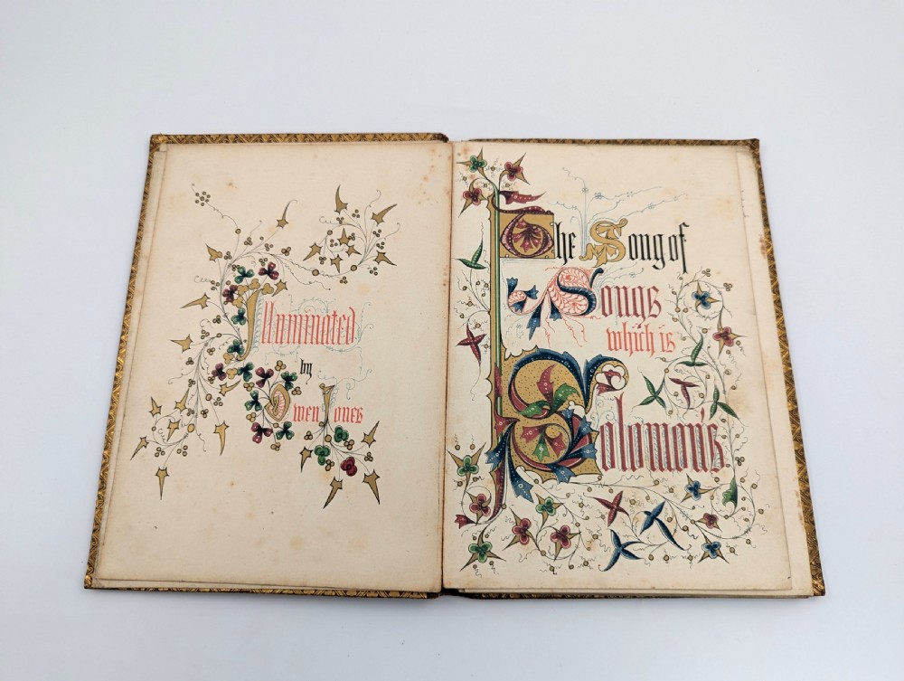 Antique book “The Song of Songs, Which is Solomon's”, illuminated by Owen Jones, 1849 View III