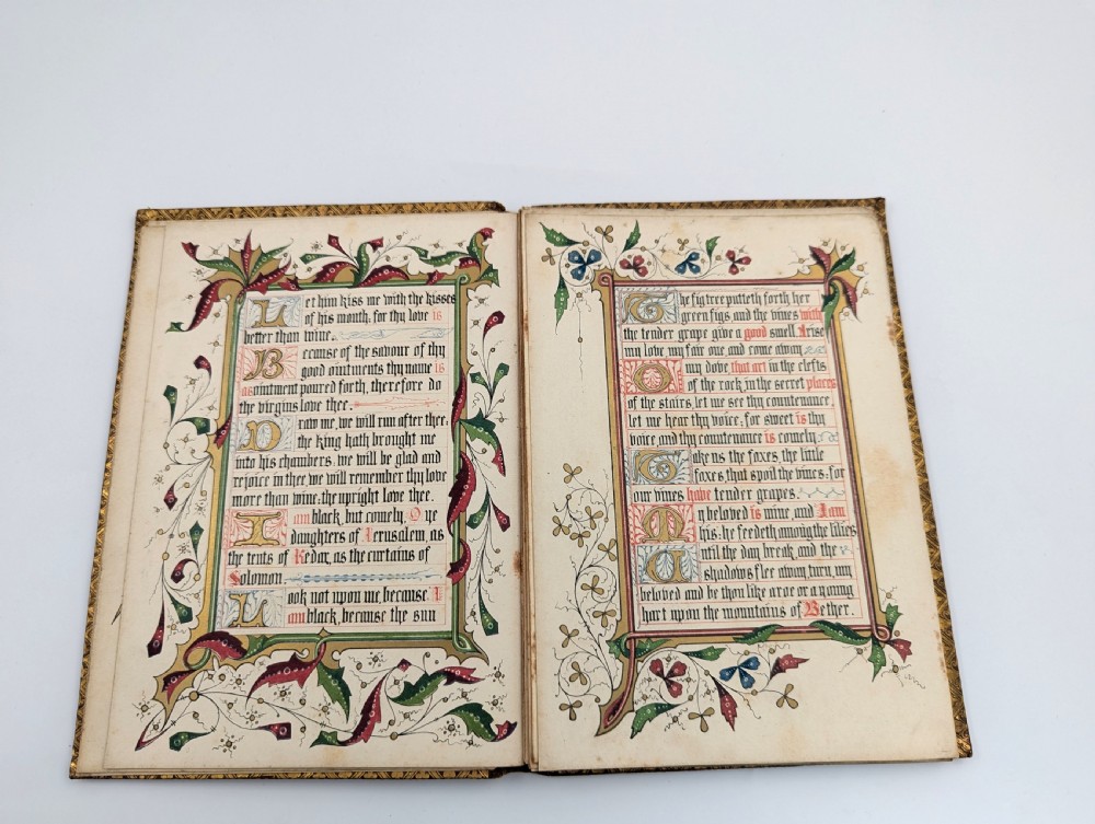 Antique book “The Song of Songs, Which is Solomon's”, illuminated by Owen Jones, 1849 View IV