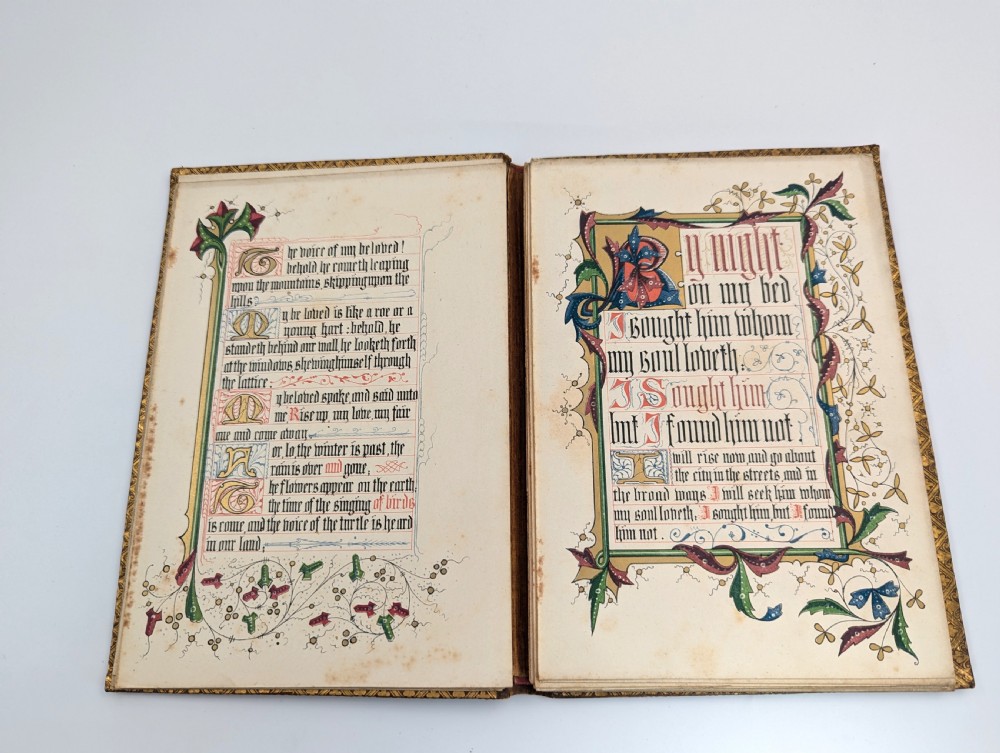 Antique book “The Song of Songs, Which is Solomon's”, illuminated by Owen Jones, 1849 View V