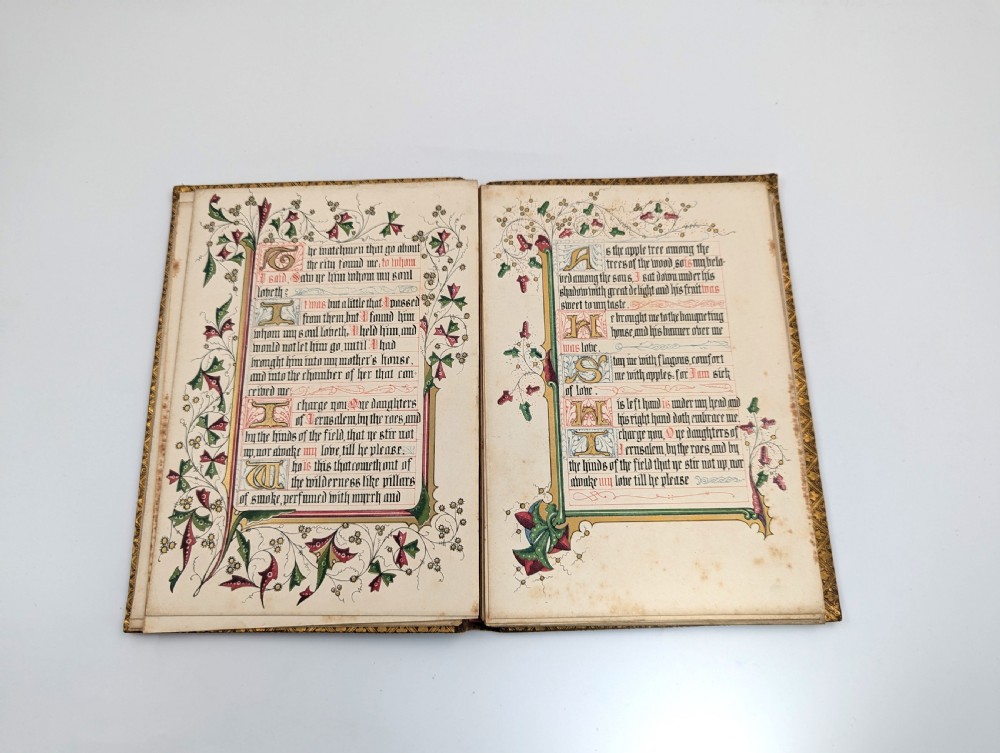 Antique book “The Song of Songs, Which is Solomon's”, illuminated by Owen Jones, 1849 View VI