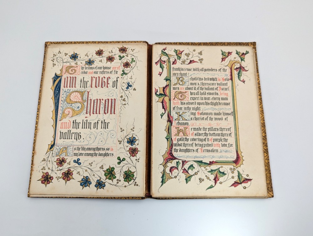 Antique book “The Song of Songs, Which is Solomon's”, illuminated by Owen Jones, 1849 View VII