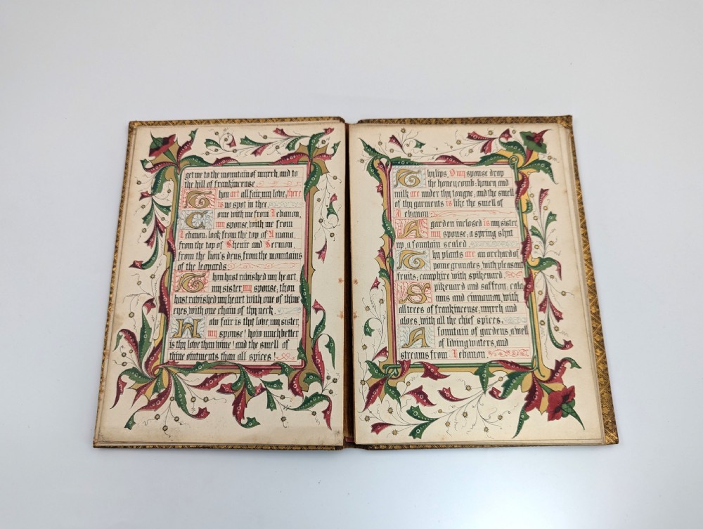 Antique book “The Song of Songs, Which is Solomon's”, illuminated by Owen Jones, 1849 View VIII