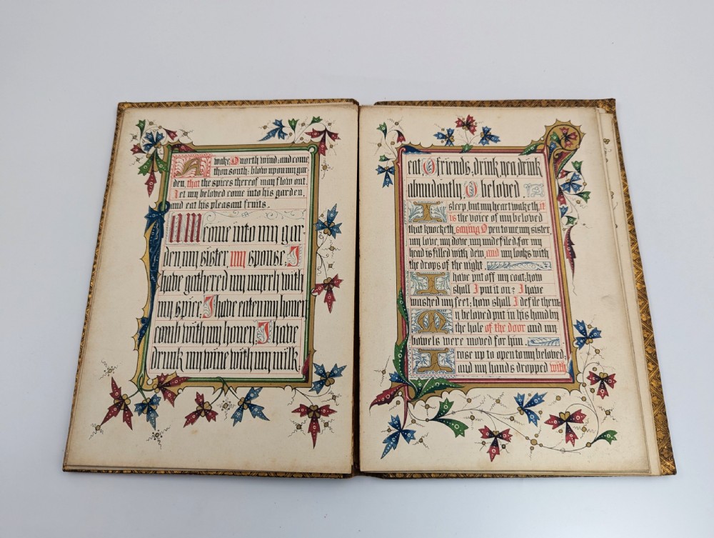 Antique book “The Song of Songs, Which is Solomon's”, illuminated by Owen Jones, 1849 View IX