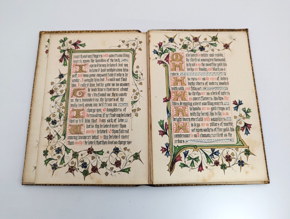 Antique book “The Song of Songs, Which is Solomon's”, illuminated by Owen Jones, 1849 View X