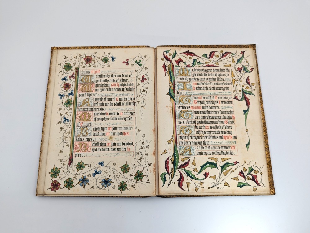 Antique book “The Song of Songs, Which is Solomon's”, illuminated by Owen Jones, 1849 View XII