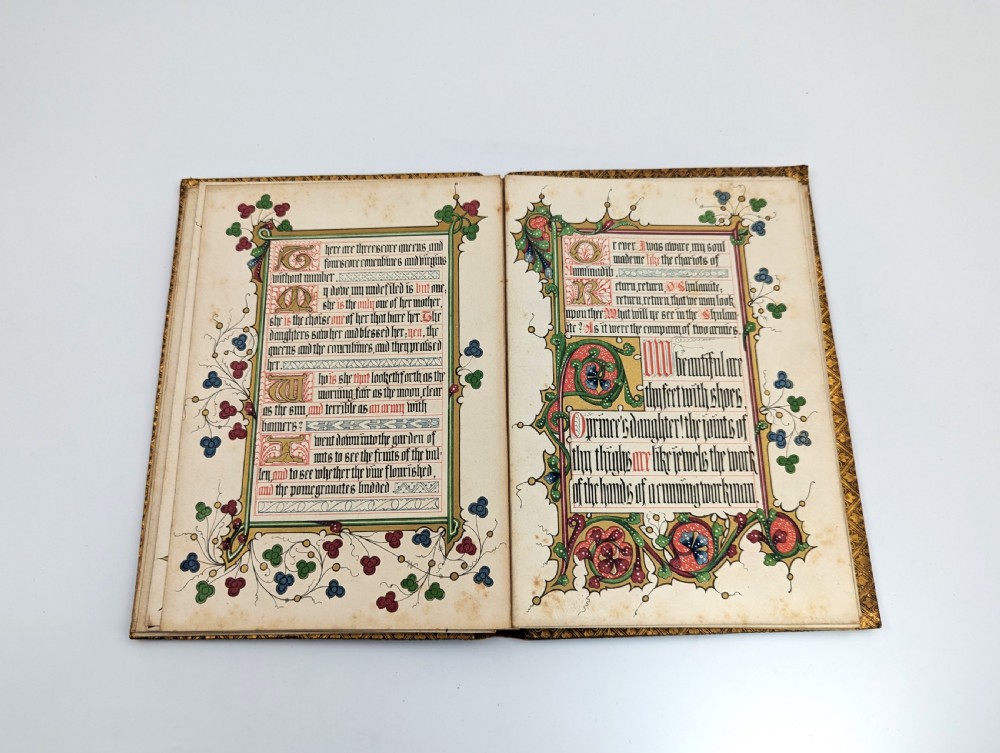 Antique book “The Song of Songs, Which is Solomon's”, illuminated by Owen Jones, 1849 View XIII