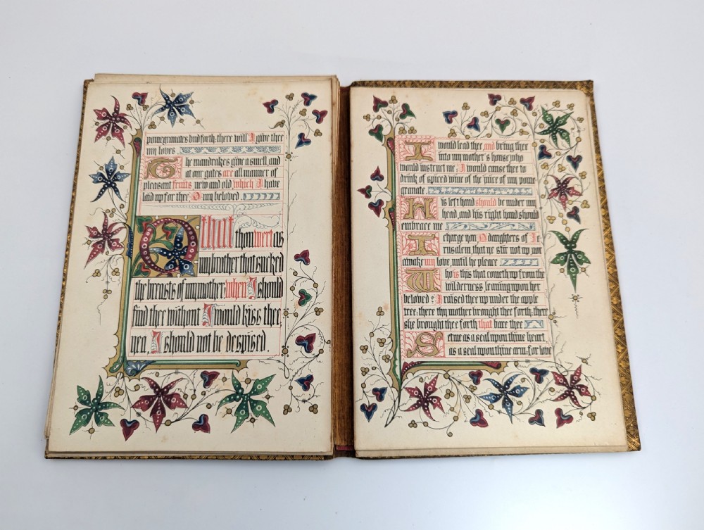 Antique book “The Song of Songs, Which is Solomon's”, illuminated by Owen Jones, 1849 View XV