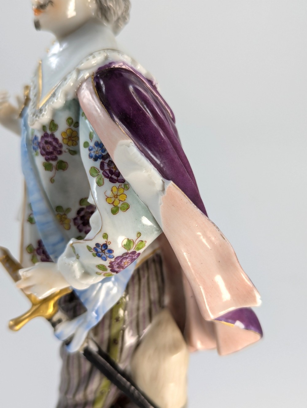 Antique Porcelain Figurine, Hand-Painted, 19th Century View VII